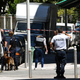 French police officers stand next to a truck in a street in the city of Nice on July 15, 2016, near the building where a man who drove a truck into a crowd watching a fireworks display the day before reportedly lived.
ANNE-CHRISTINE POUJOULAT/AFP/Getty Images